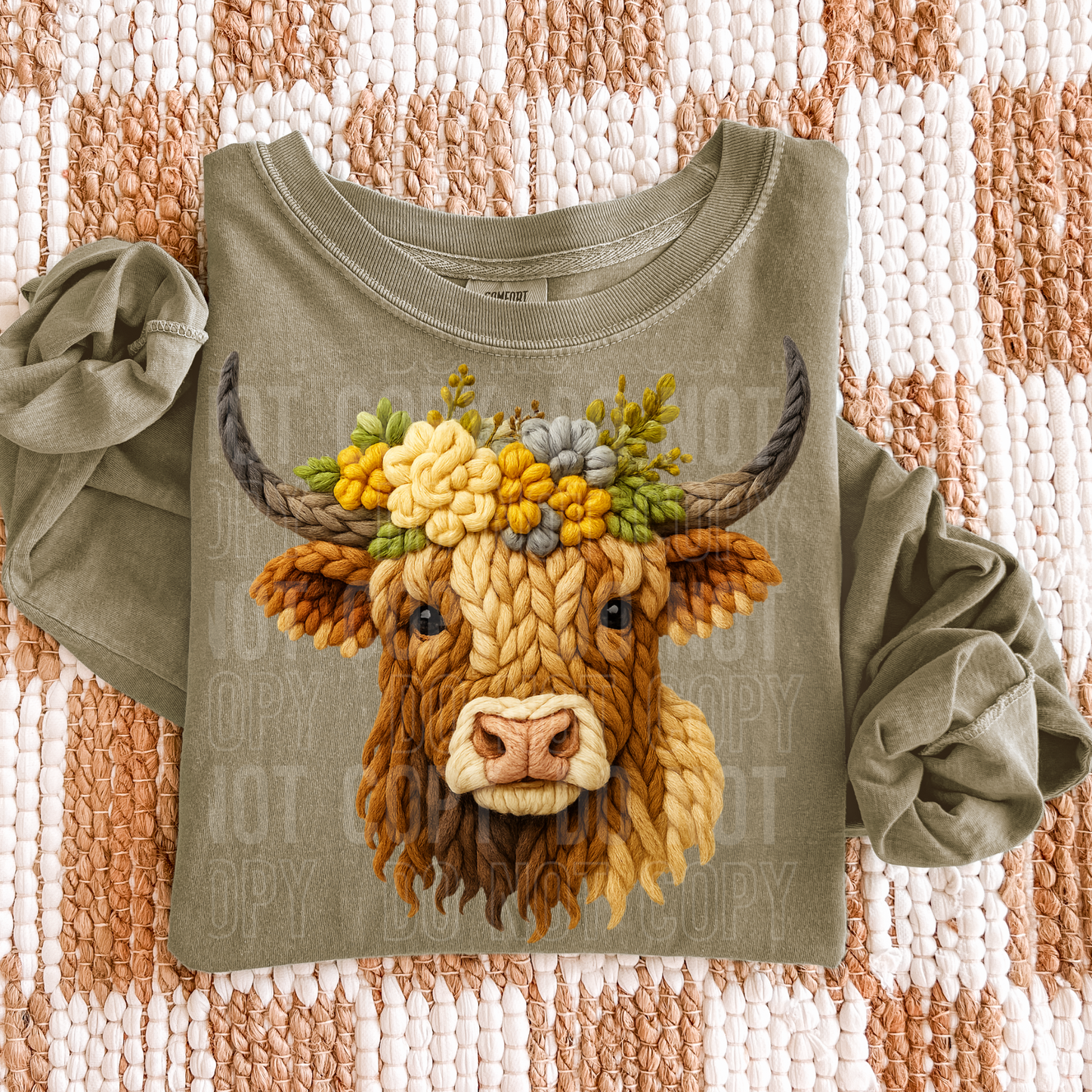 FAUX YARN COW