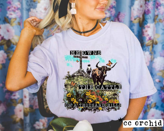 He owns the cattle on a thousand hills