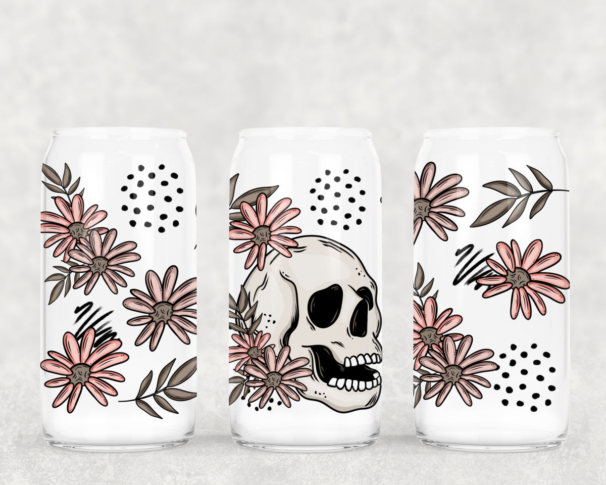 FLORAL SKULL - UV Libby Wrap