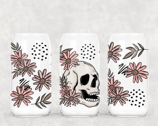 FLORAL SKULL - UV Libby Wrap