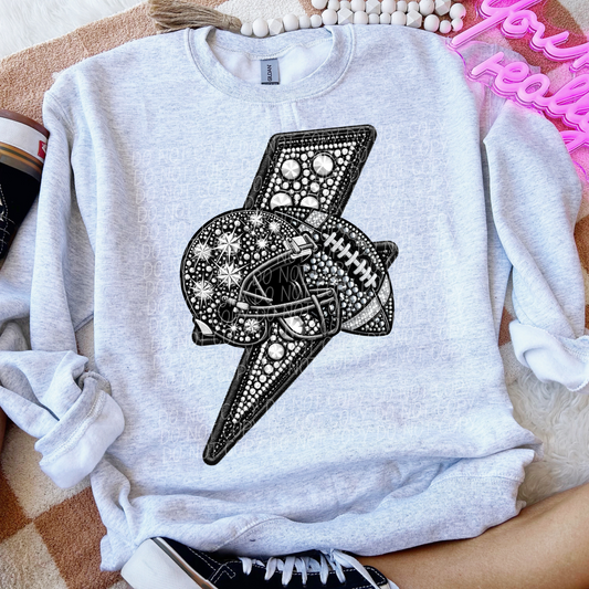 Football Bolt Sequined