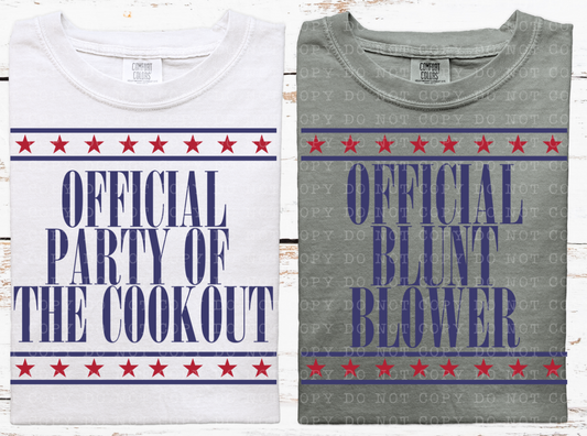 Official party of the cookout