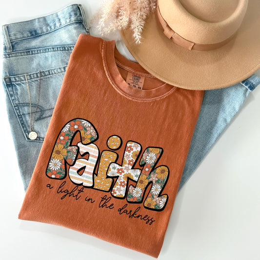 Faith A Light In the Darkness-Boho Letters