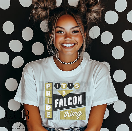 It's a falcon thing (gold/black)
