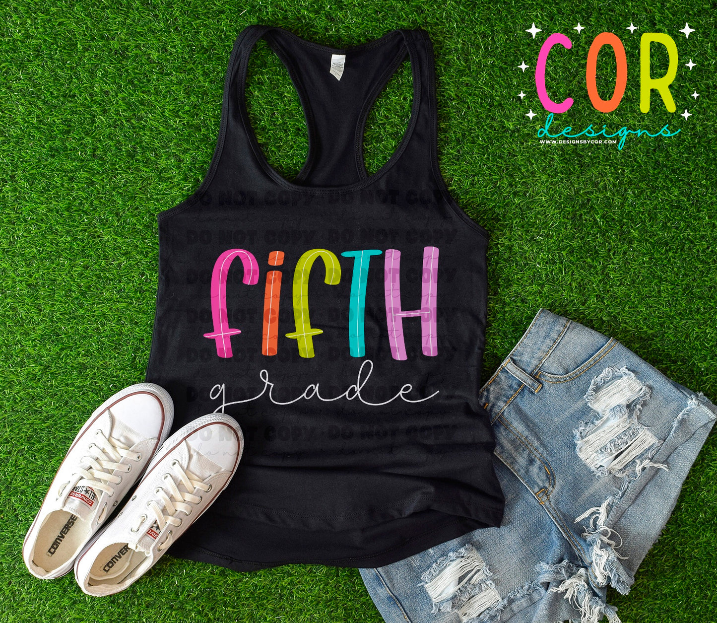Fifth Grade Colorful Letters