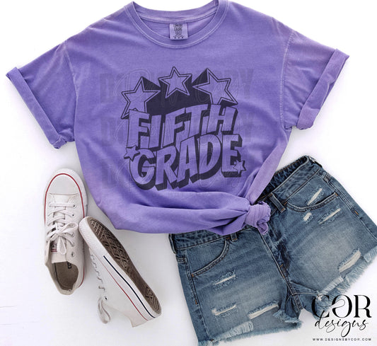 Fifth Grade Pride With Stars
