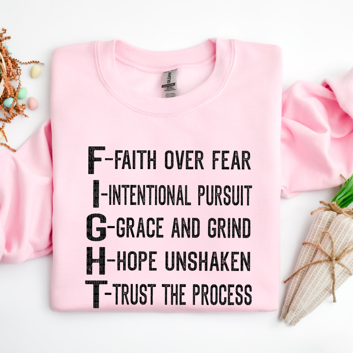 Fight Faith over fear (black)