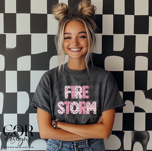 Fire Storm (pink hearts)