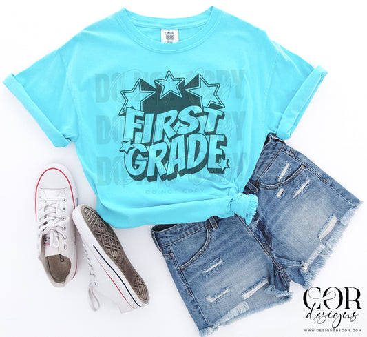 First Grade Pride With Stars