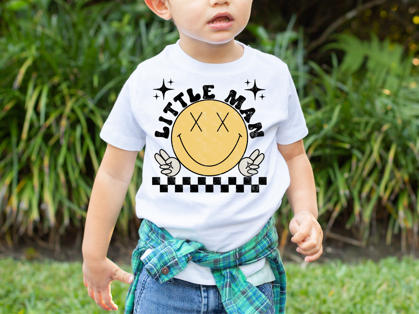 Little man black checkered