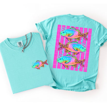 COLORFUL FISH & STRIPES (BACK ONLY)