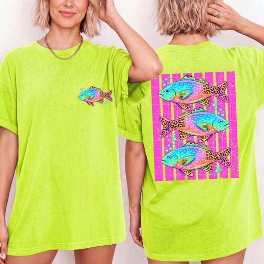 COLORFUL FISH & STRIPES (BACK ONLY)