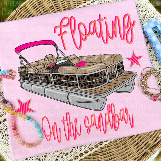 Floating in the sandbar