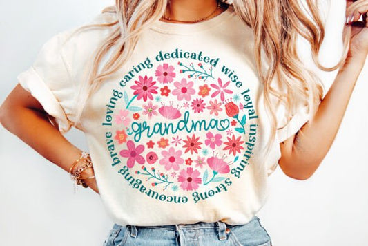 Grandma (loving, caring, dedicated)