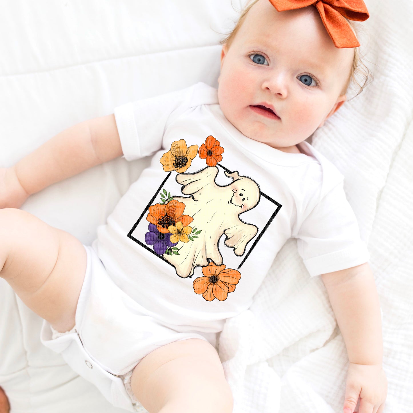 Cute Floral Ghostie - DTF Transfer
