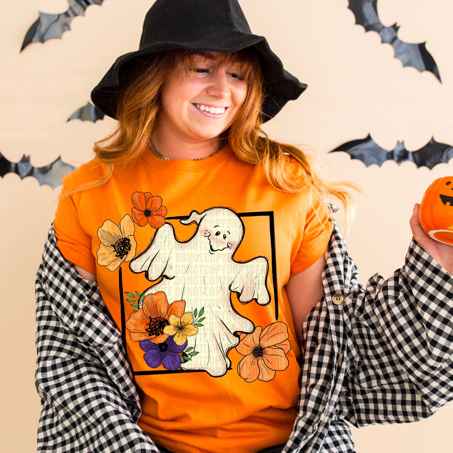 Cute Floral Ghostie - DTF Transfer