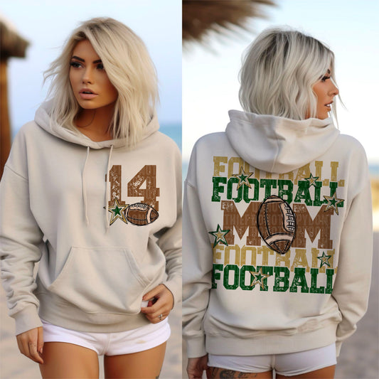 Football Mom (gold/green-front)
