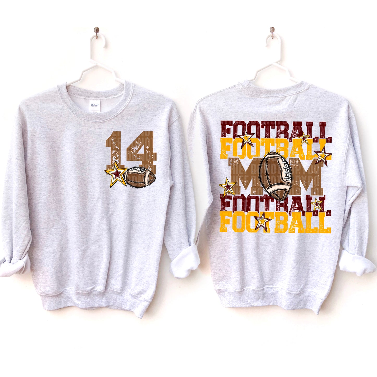 Football Mom (maroon-front)