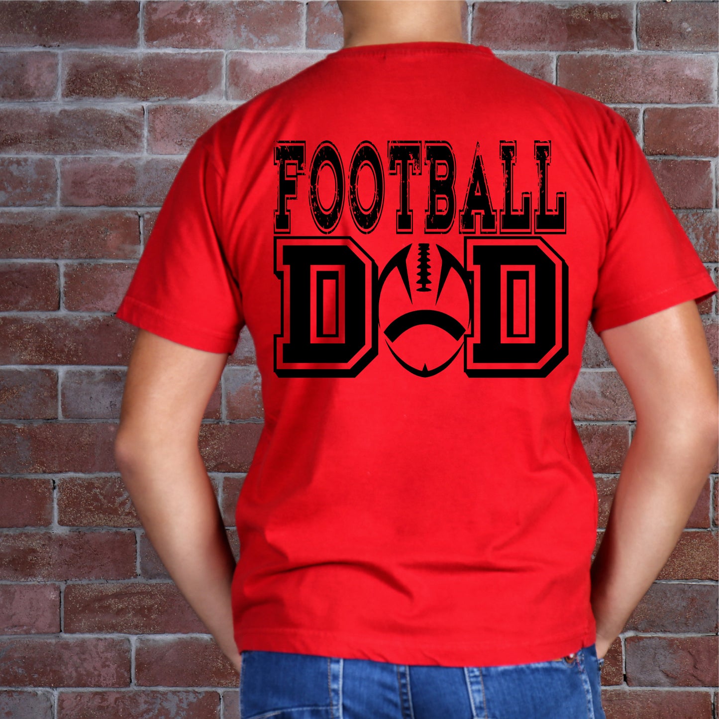 Football DAD (BLACK) - DTF Transfer