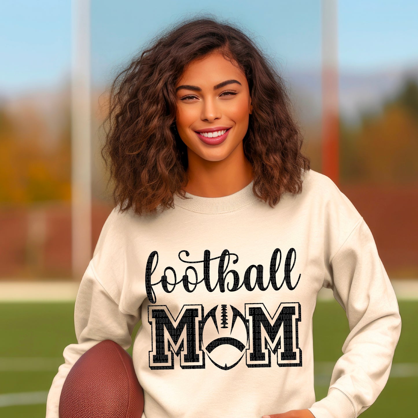 Football MOM (BLACK) DTF Transfer Earthline Customs