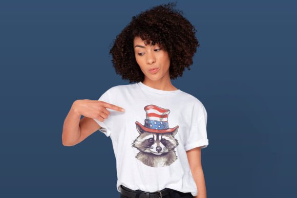 Fourth of July Raccoon