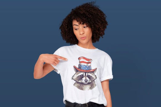 Fourth of July Raccoon