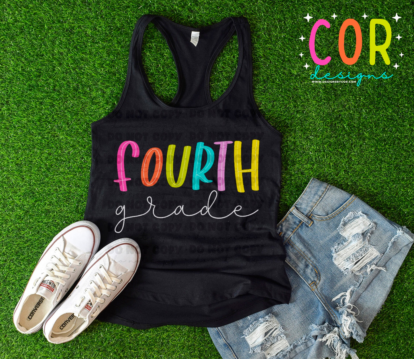 Fourth Grade Colorful Letters