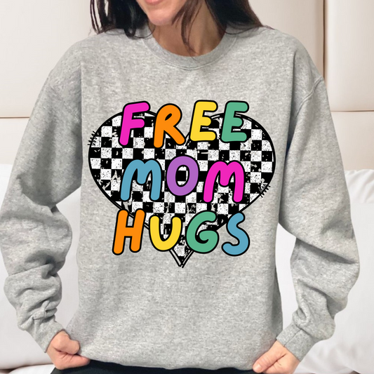 Free Mom Hugs Checkered Heart