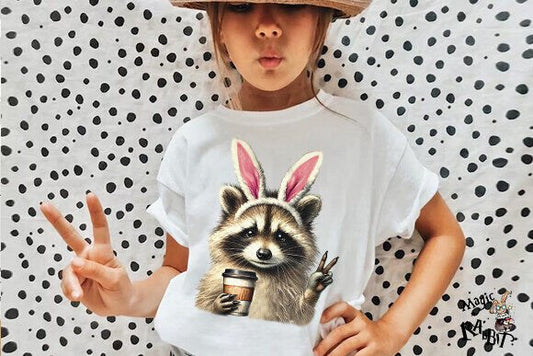 Racoon With Bunny Ears