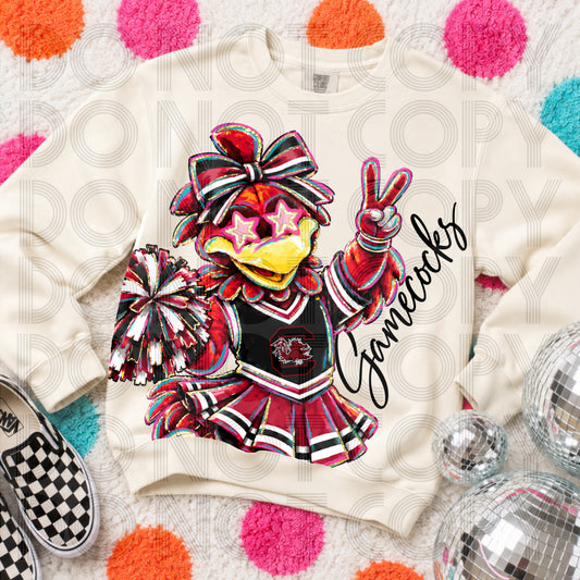 Cropped Delulu Cheerleader Gamecocks