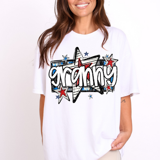 Granny Red White and Blue