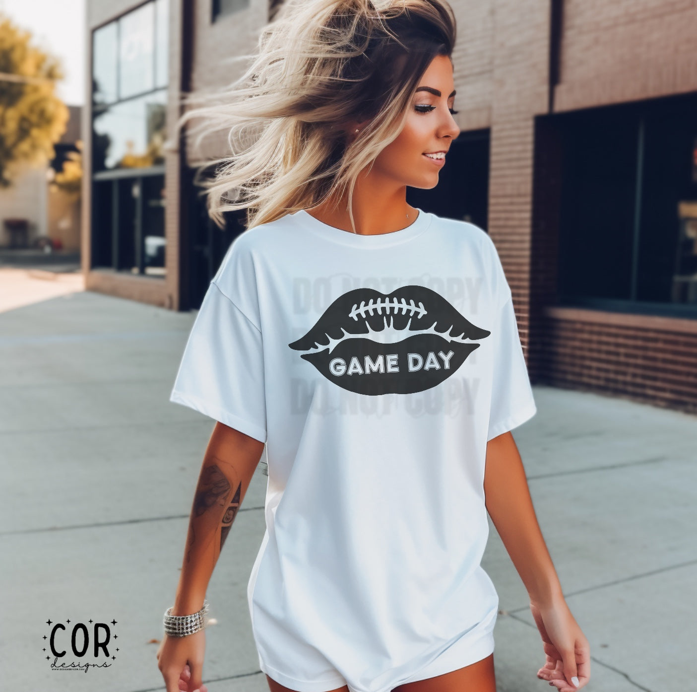 Game Day Lips Black