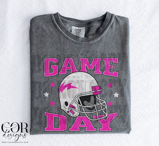 Game Day Pink And White Helmet