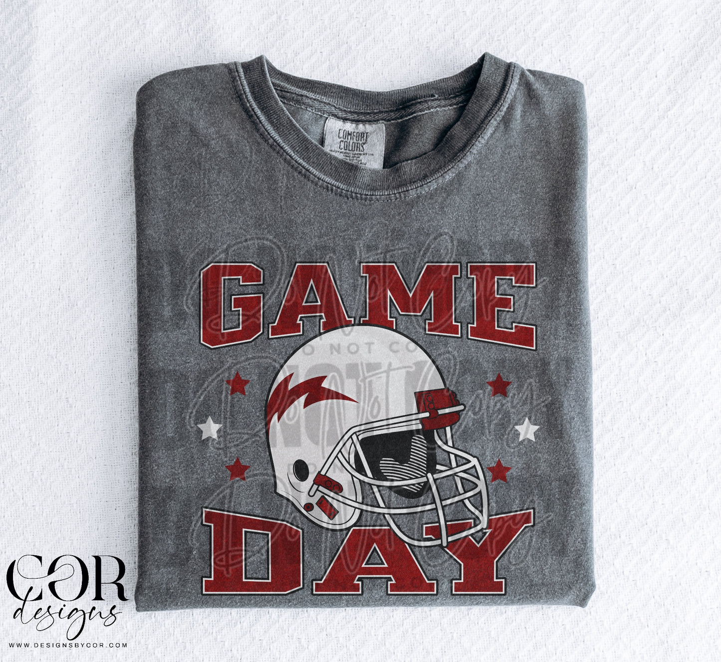 Game Day Red And White Helmet