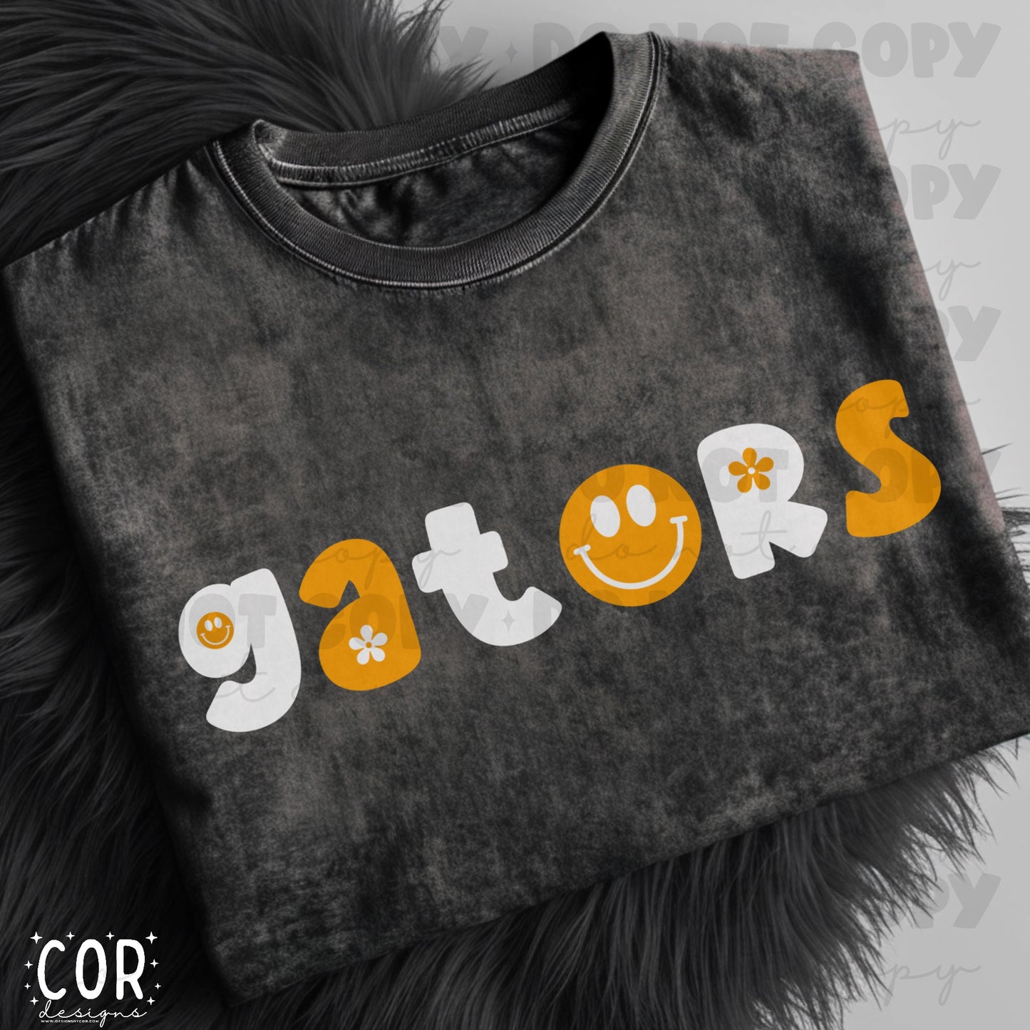 Gators White And Orange Flower And Heart Letters