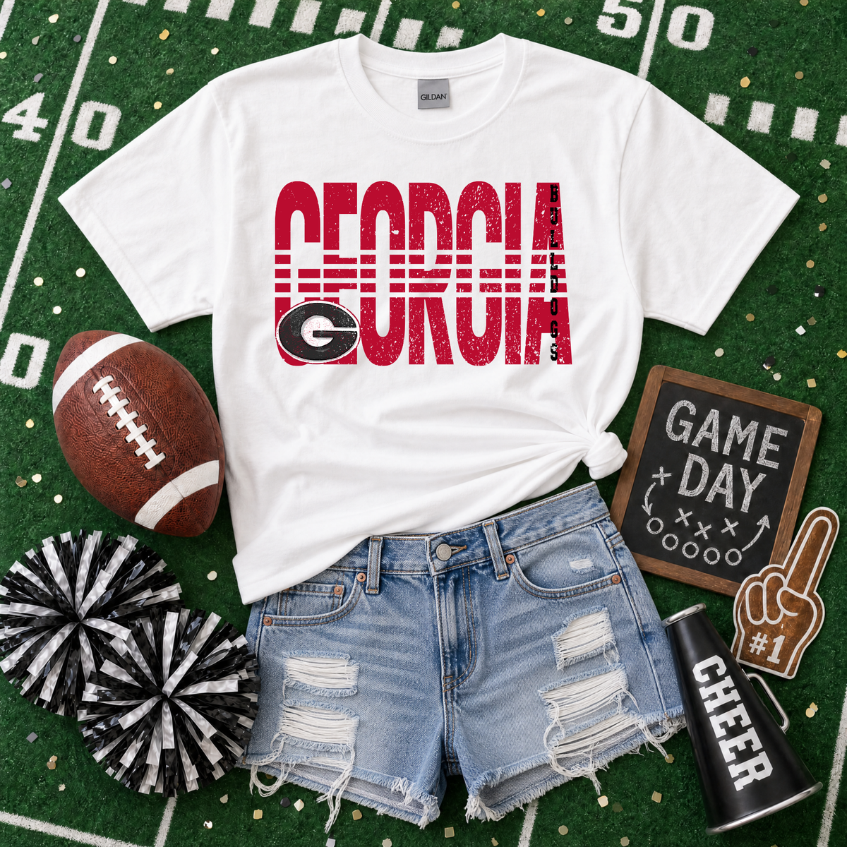 College Lined - Georgia Bulldogs