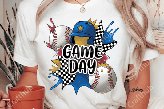 Game Day Baseball Checkered