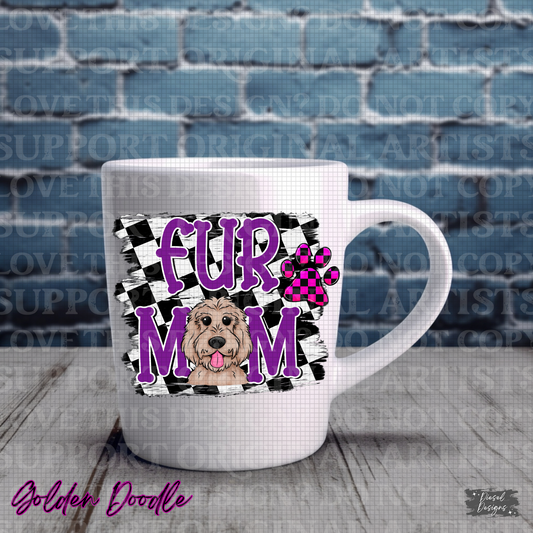 Fur Mom-Purple Golden Doodle