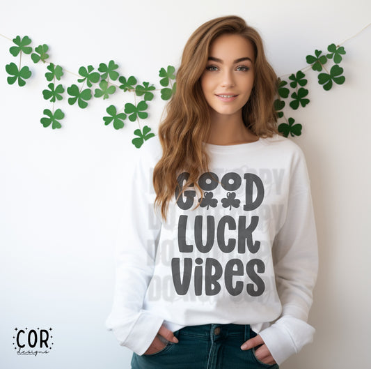 Good Luck Vibes Shamrocks