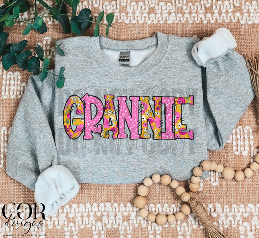 Grannie (Pink Floral)