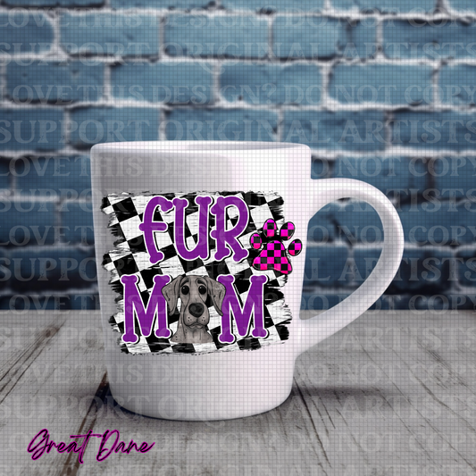 Fur Mom-Purple Great Dane
