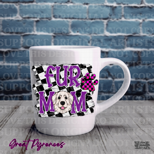 Fur Mom-Purple Great Pyrenees