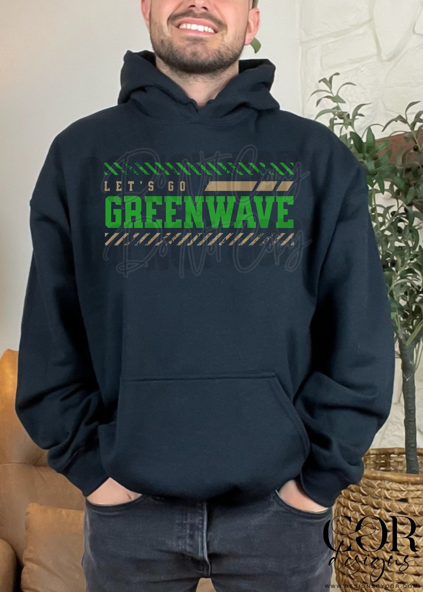 Lets Go Greenwave Gold And Green