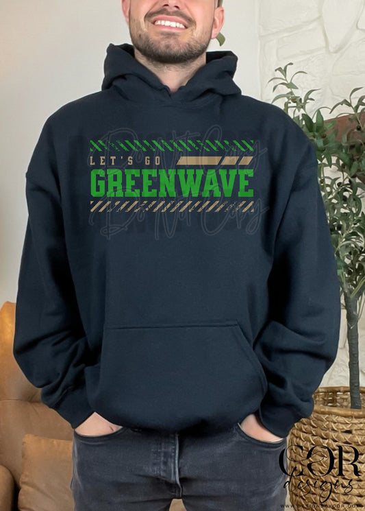 Lets Go Greenwave Gold And Green