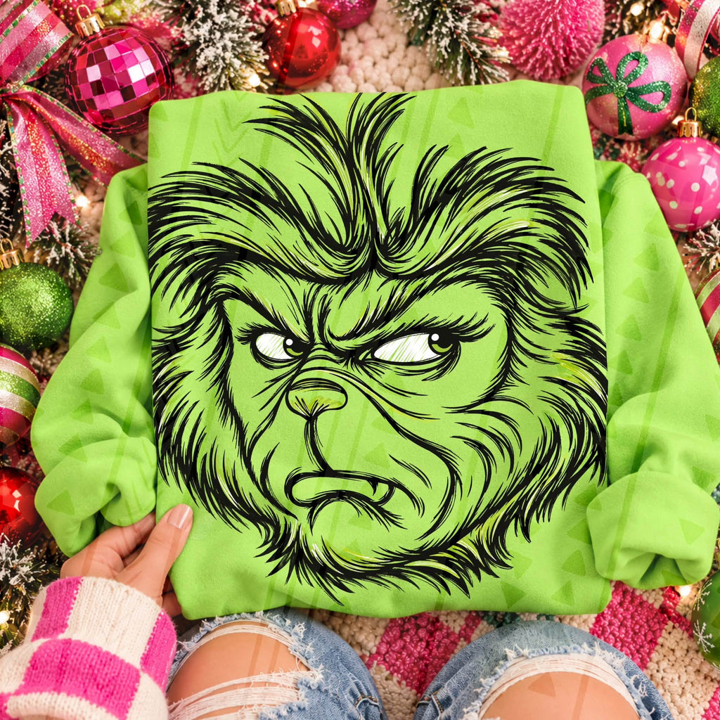 Grinch Sketchy Face