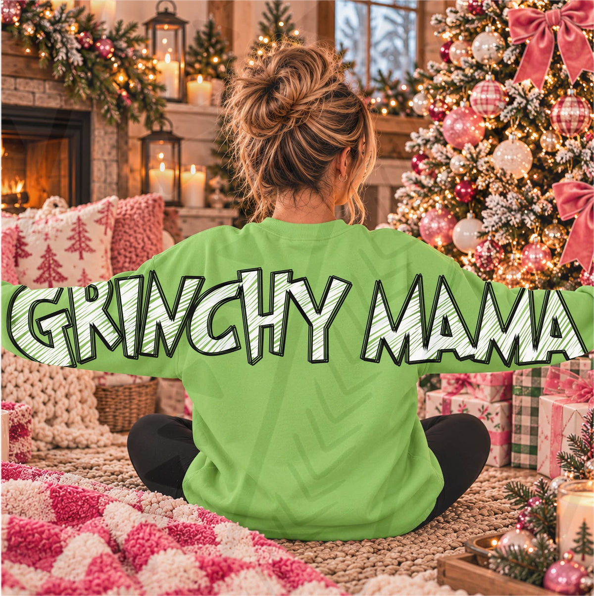 Grinchy Mama - OUTLINED