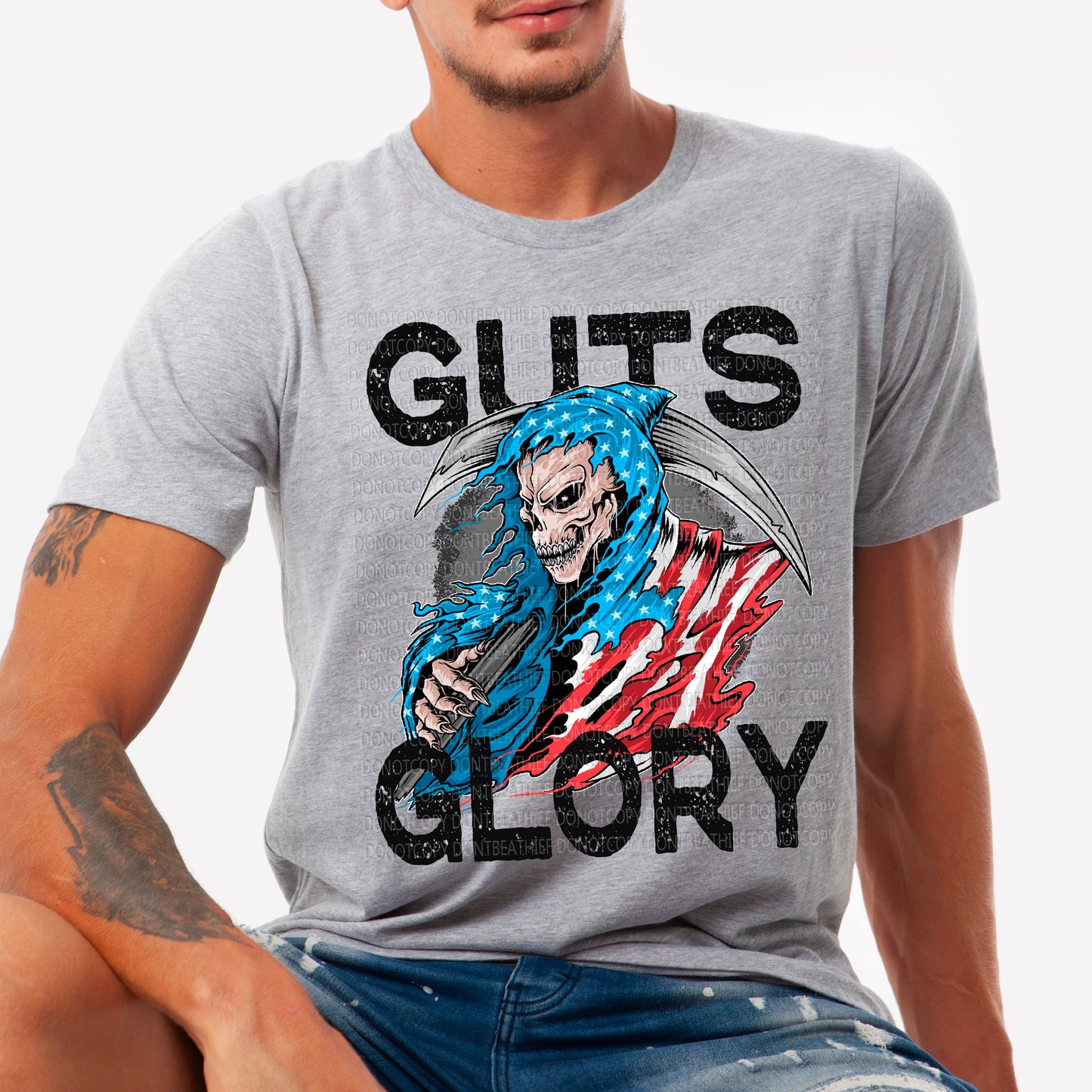 Guts Glory American Reaper - DTF Transfer