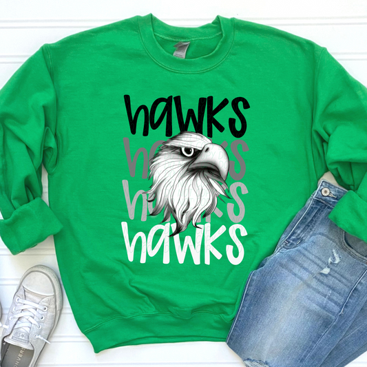 Hawks Faded Stack