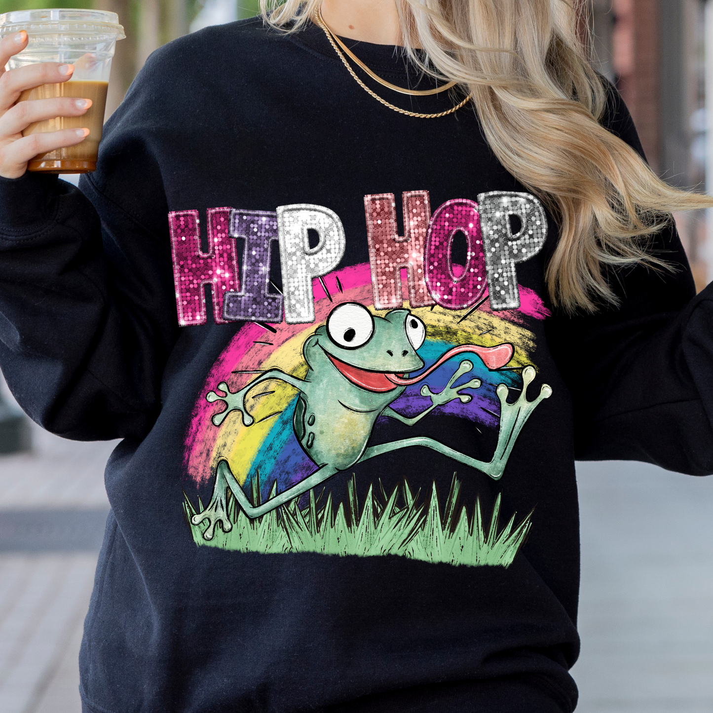 Hip Hop Frog (Rainbow)