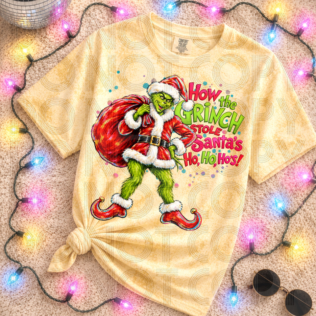 HOW THE GRINCH STOLE SANTAS HO HO HOS